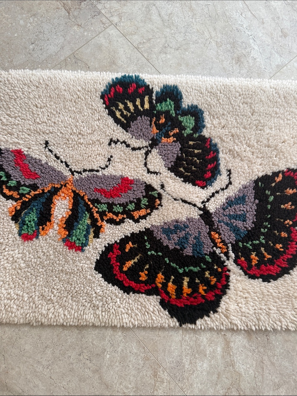 Vintage Latch Hook Rug 70’s - Picture 5 of 5